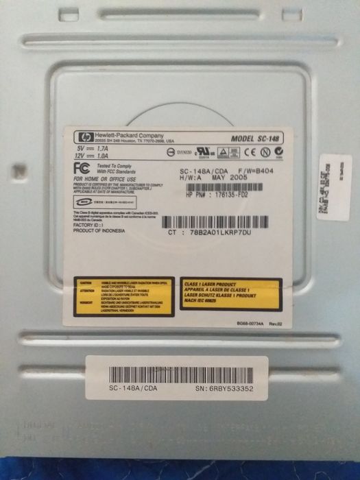 DVD дисковод, (Model: SC-148)