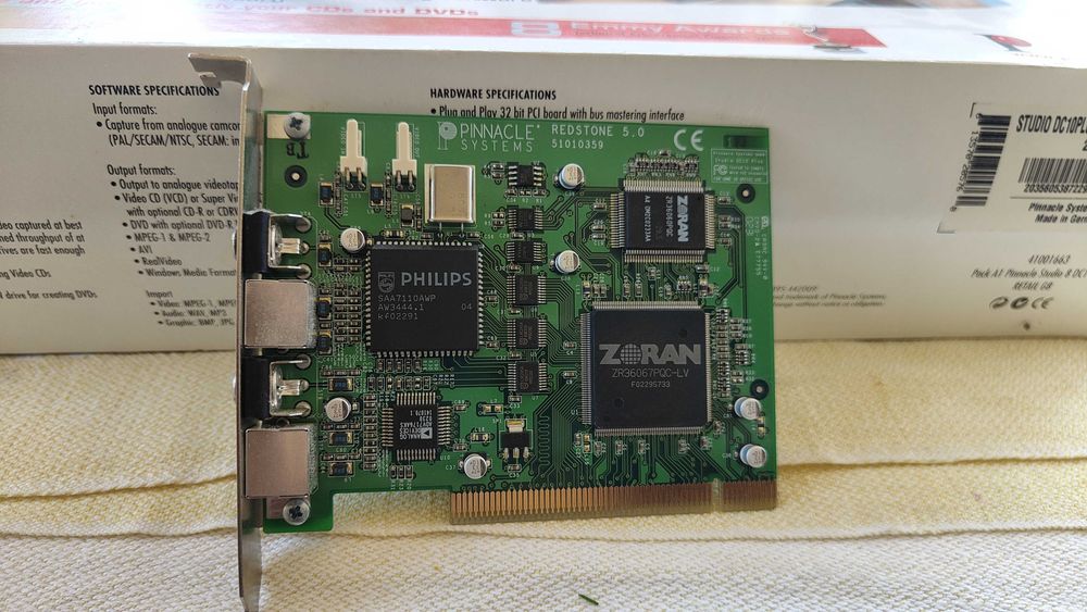Placa de captura video Pinnacle Studio DC10plus