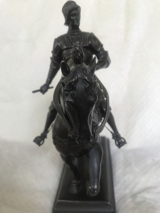 Statueta ecvestra antica