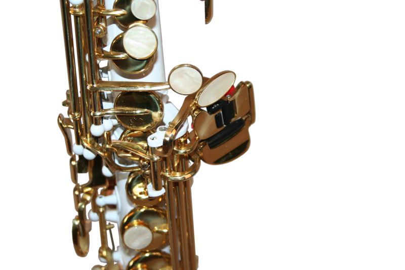 Saxofon Sopran NOU Karl Glaser Saxophone drept Si b ALB+Auriu