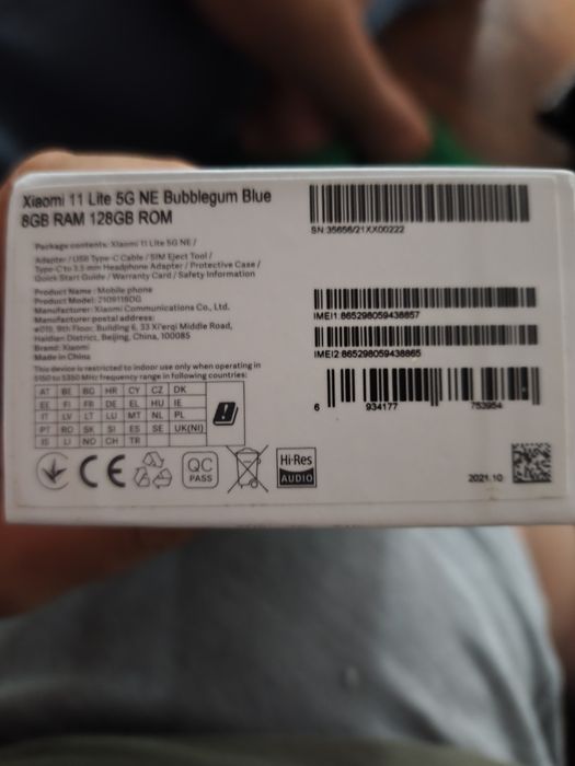 Xiaomi 11Lite 5g blue