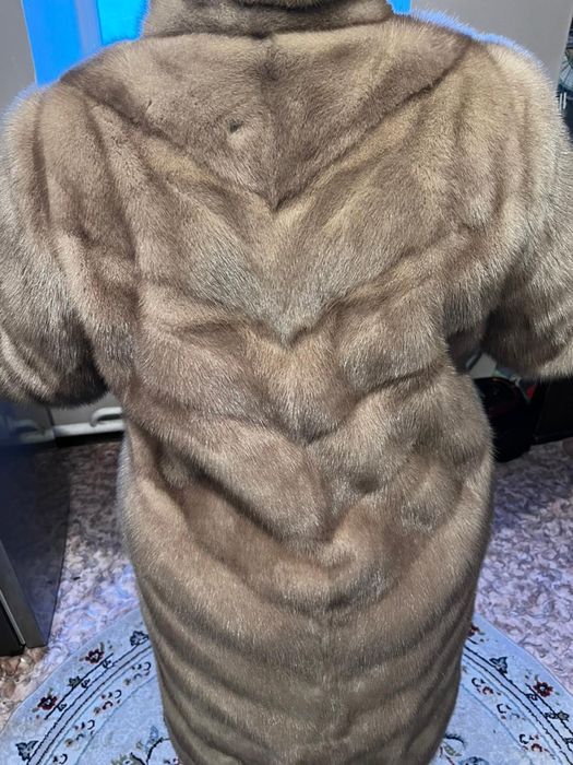 Шуба чистая норка