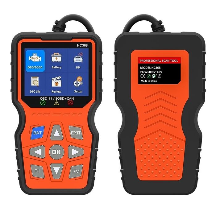 Автодиагностичен тестер Techstar HC368 OBD2 EOBD CAN, дисплей 2.8