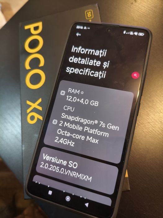 Vând Xiaomi Poco X6 5g 12Gb 256gb Rom impecabil