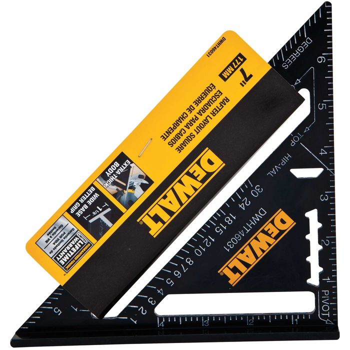 Измервателен триъгълник DeWALT 177x177x250 мм, DWHT46031