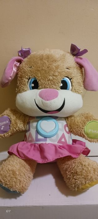 Образователно кученце Fisher price и плодове и зеленчуци плюшени