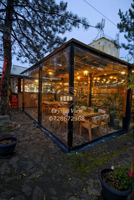 Închideri terase/ foișoare cu folie