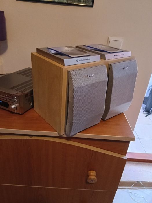 Boxe superbe Philips MC 70 woox și amplituner Denon