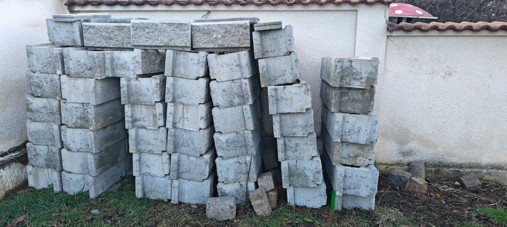 Рустик блокове за подпорна стена