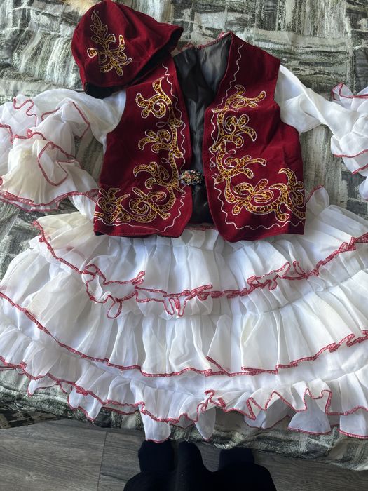 Казахское национальное платье для девочки