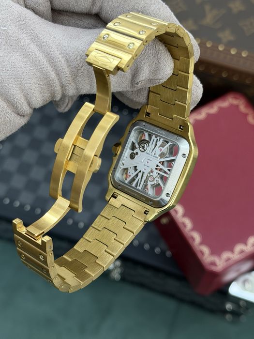 Cartier Santos Skeleton Gold 18k