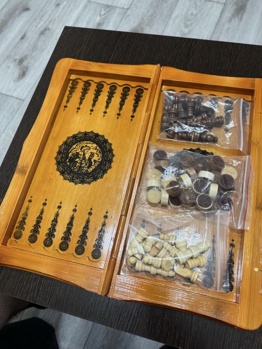 Нарды 3в1 дорожные