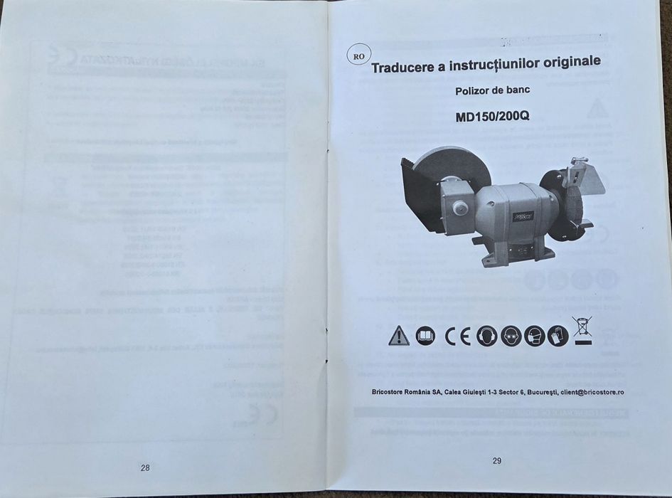 Polizor de banc cu polizare umeda