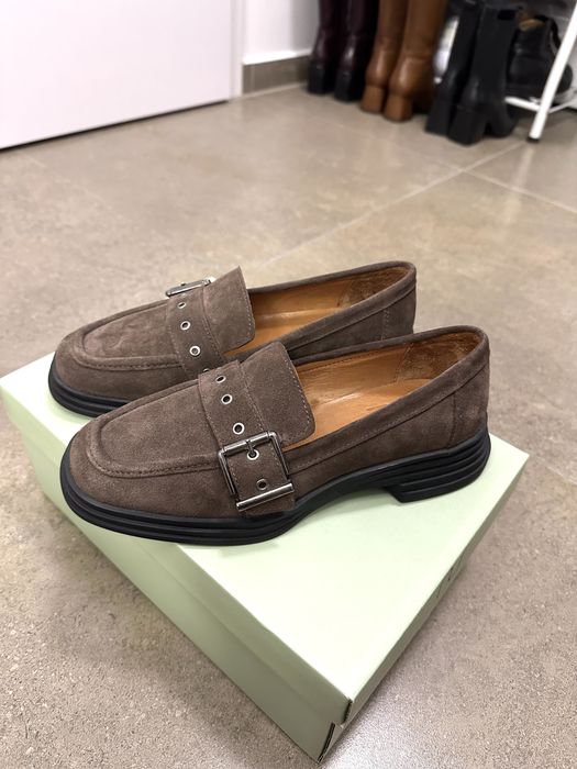 Mocasini piele întoarsă