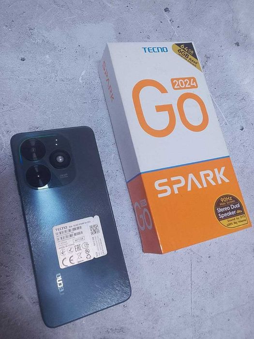 Tecno Spark Go 2024  64гб  Павлодар лот 110/9788