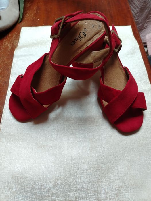 Sandale piele intoarsa