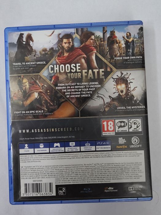 Assassin Creed Odyssey Ps4 диск