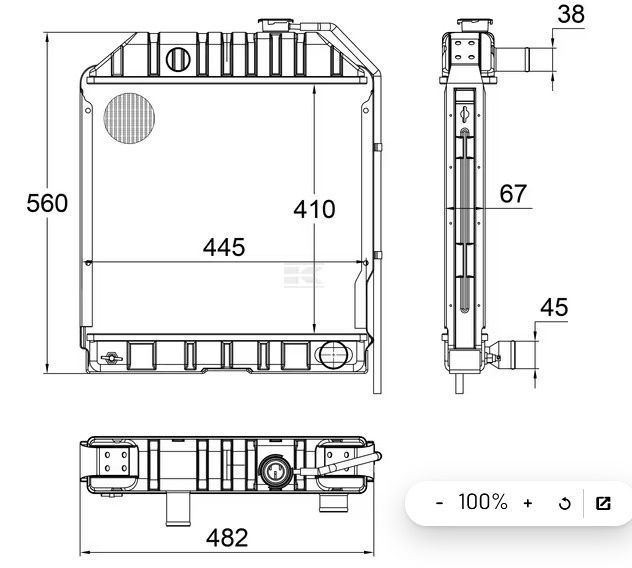 Radiator tractor ford 2000 3000 4000 5000 din cupru cu 4 randuri de ce