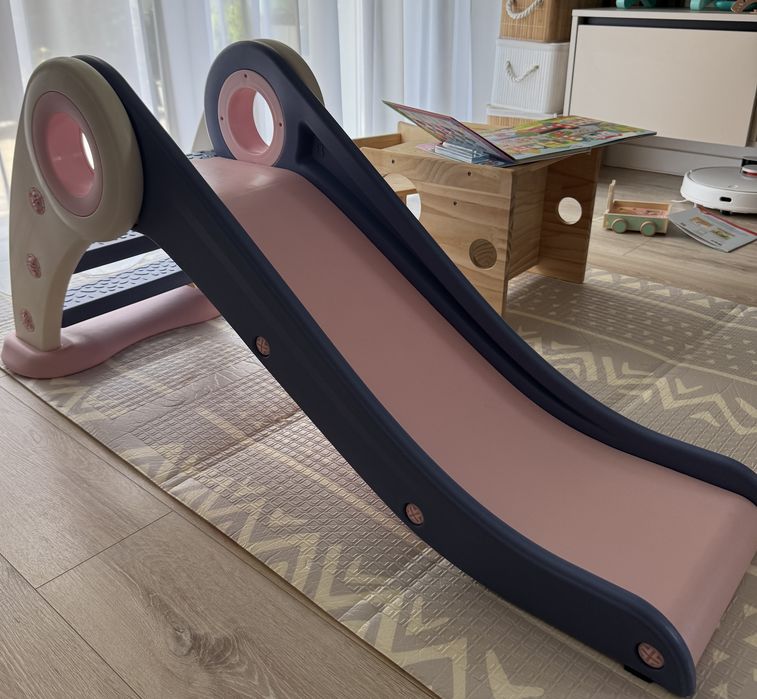 Tobogan Pepita pentru copii cu trepte, 120cm - roz-liliac