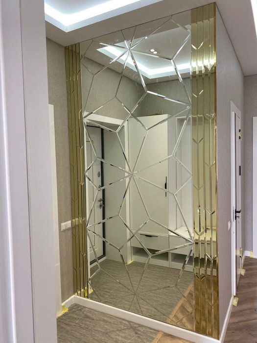 Ромбик Зеркало Тош Ойна кесиш хизматм.Стекло Витина