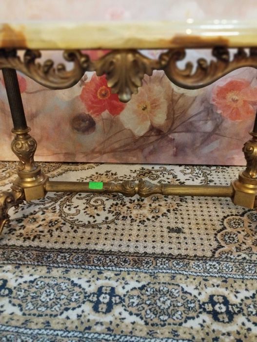 2 холни маси- мрамор и бронз.