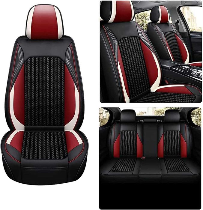 Луксозна универсална автомобилна тапицерия кожа с текстил - различни цветове