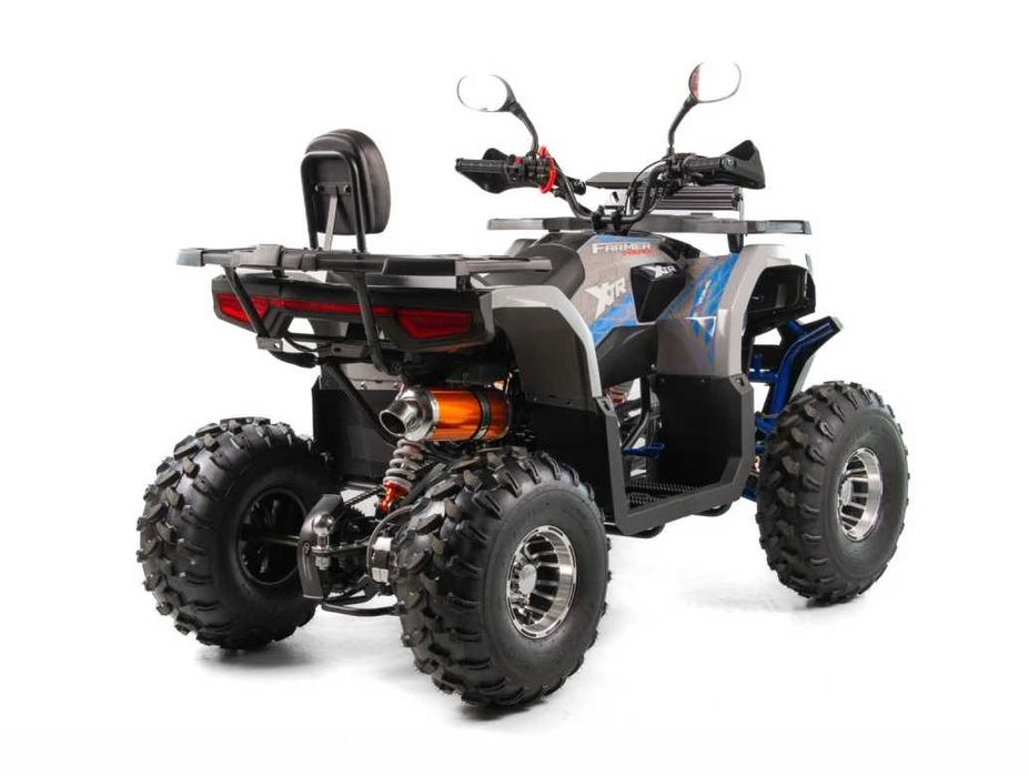 ATV XTR Pro Farmer 019, roti 8 inch, 150cc, 3+1 viteze, gri/albastru