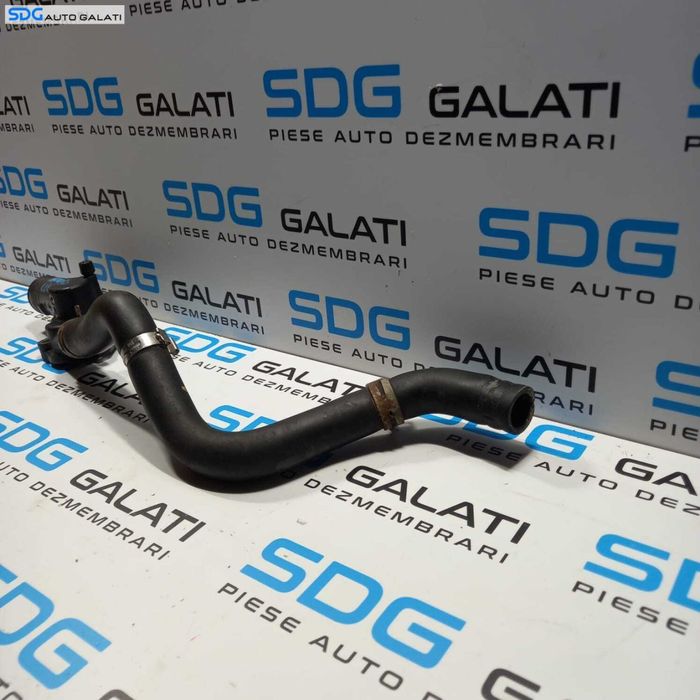 Furtun Conducta Racire Apa Antigel cu Carcasa Corp Termostat Dacia Sandero 2 1.2 2012 - 2016 Cod 8200660882 924009088R [0993]