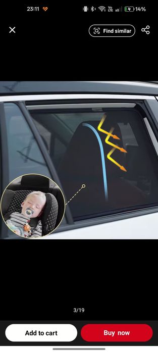 Perdeluțe umbrire Vw Touran 2005 2015