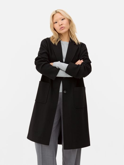 Дамско дълго класическо палто