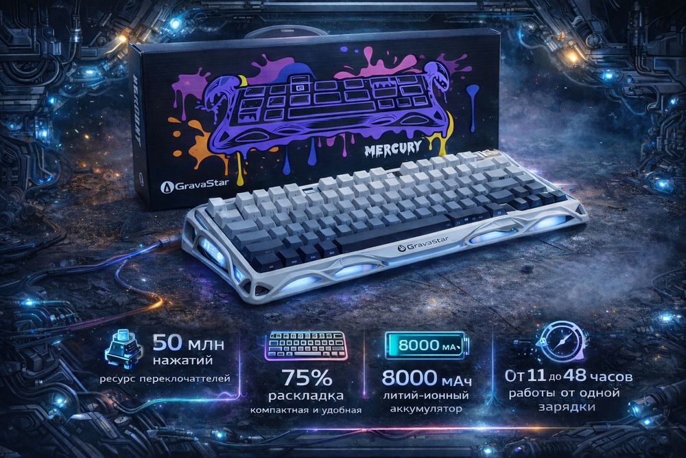 Клавиатура Gravastar Mercury k1