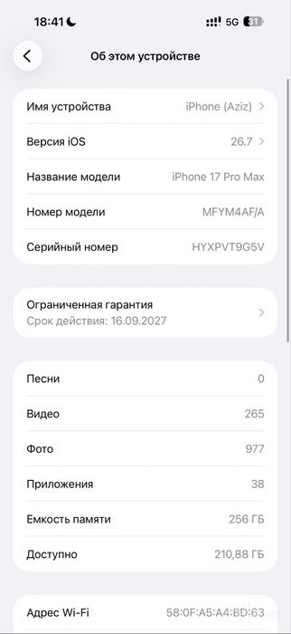 Apple 17 pro max