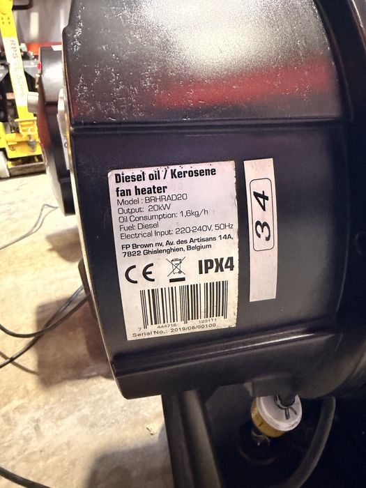 Aeroterma motorin tun caldura ardere catalitica