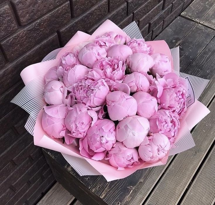 Нежные букеты из пионов