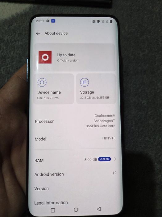 One plus 7t pro 256gb