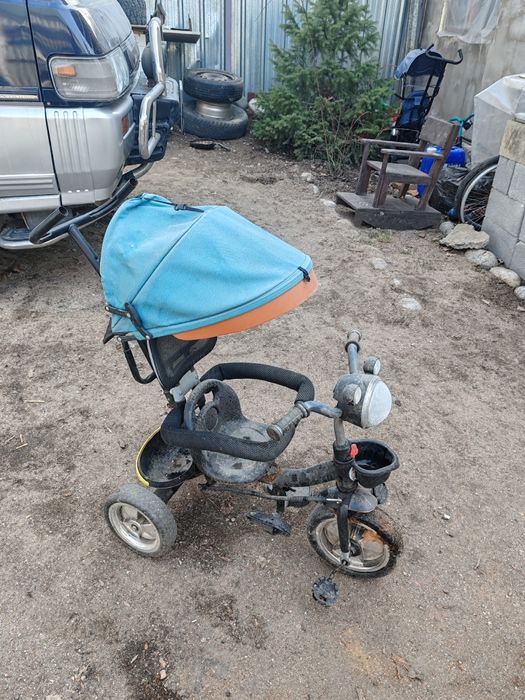 Детский велосипед на ходу