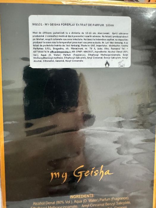 My Geisha Foreplay Extract de Parfum 100ml Unisex, original, nou, sig