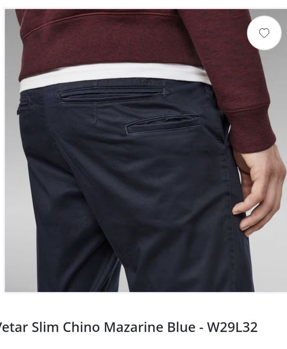 Pantaloni barbati G-Star RAW Vetar Slim Chino Mazarine Blue - W29L32