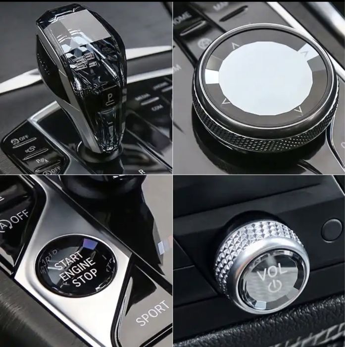 SET Crystal Swarovski Maneta Schimbator Joystick Bmw X5 X6 X7 G05 G06