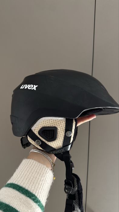 Дамска каска за ски Uvex, 51-55 + очила