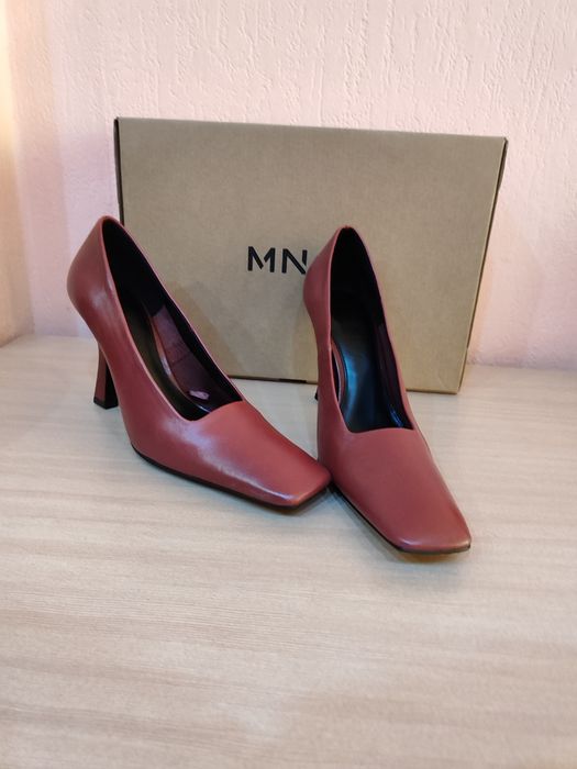 Пролетни обувки Mango/ естествена кожа