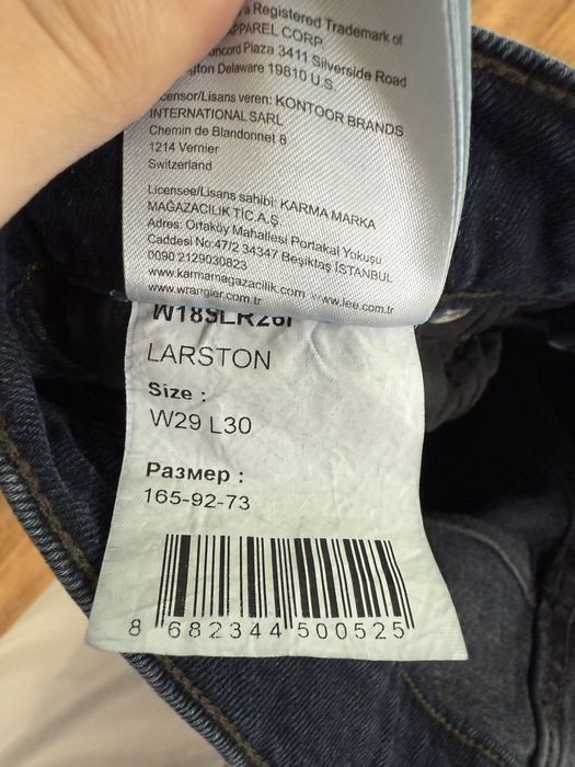 Джинсы Wrangler Турция