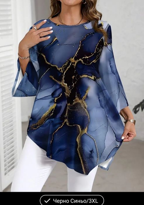 ТУНИКИ плажни макси р-р.Рокля лятна XL с къс ръкав