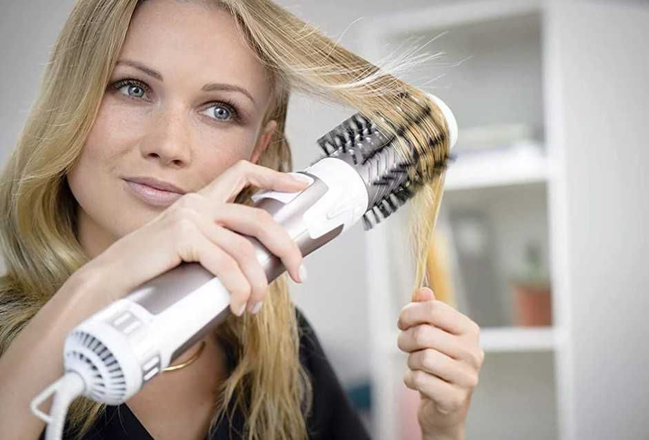 Perie rotativa – NOUĂ -Rowenta Brush Activ' Premium Care  1000W, 2 trepte, 2 viteze, ionizare, 2 perii, Cashmere Keratin, invelis ceramic, Roz