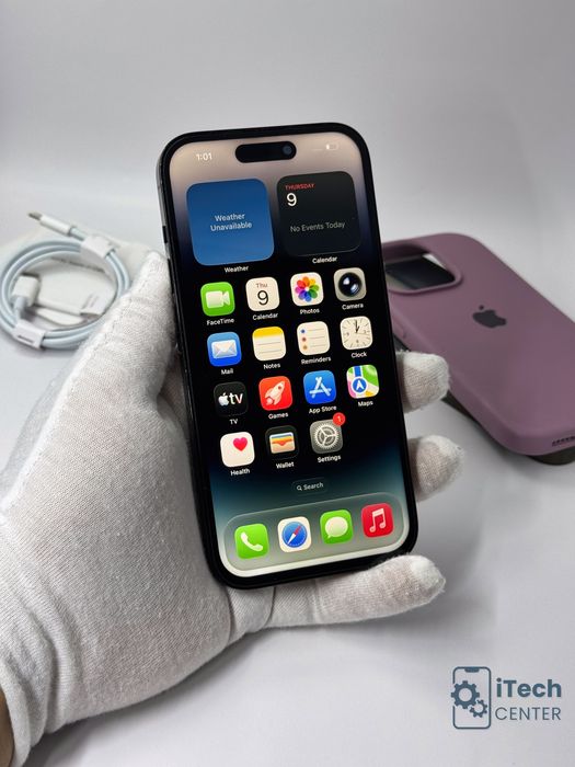 iPhone 14 Pro, 128GB, Black, 100% батерия, ОТЛИЧЕН, ГАРАНЦИЯ!