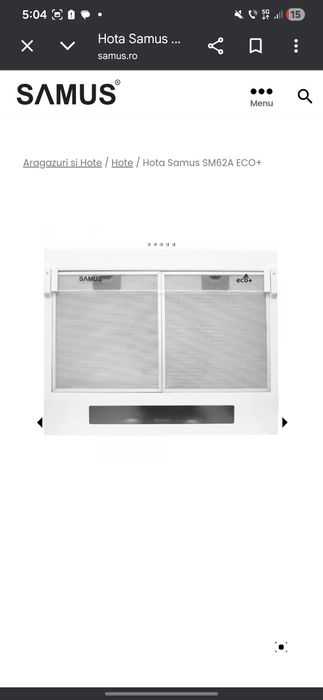 Hota SAMUS cu evacuare