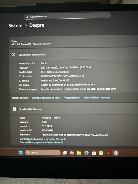 vand laptop gamig asus