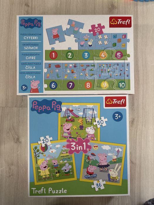 Set puzzle si jocuri copii 3+ Mix sau Peppa