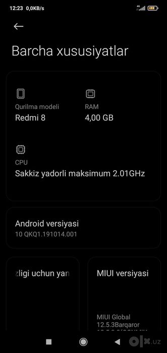 Redmi 8  64/4   orzonga