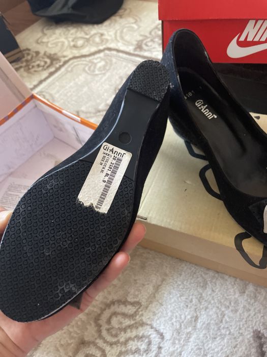 Мокасини естествен велур